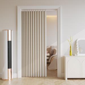 1pc 접이식 문 커튼 커튼 파티션 도어 스크린 개인 정보 보호