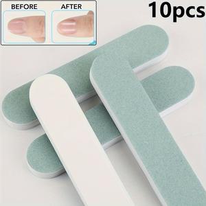 10개입 양면 미니 네일 스펀지 버퍼 1000 5000 그릿 샌딩블록 전문가용 매니큐어 페디큐어용