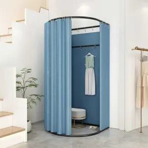 간의 탈의실 호텔 피팅룸 예식장 매장 선반 임시 커튼