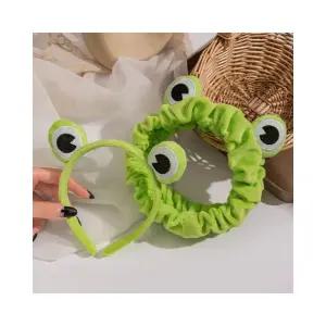 개구리 머리띠 개구리 세안밴드 머리카락 흘러내림 방지 헤어밴드