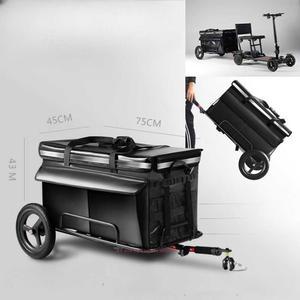 킥보드 트레일러 스틸 후면 장착 수레 145L 바퀴 Z12 클램프 검빨 다용도