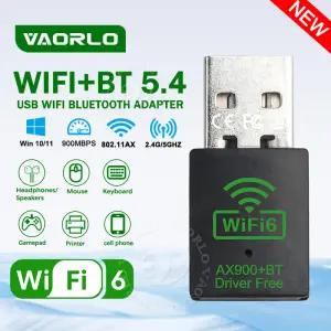 900Mbps USB WiFi 블루투스 어댑터 2 IN 1 듀얼 밴드 2.4G/5GHz 동글 고속 무선 네트워크 카드 수신기 PC