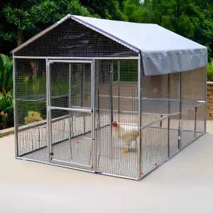 야외 닭장 조립식 토끼장 조류 양계장 망 하우스 케이지