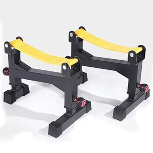 소음방지 홈짐 한쌍 프레임 블랙 거치대 슬링랙 쿠션 노란색 역도 완충 데드리프트
