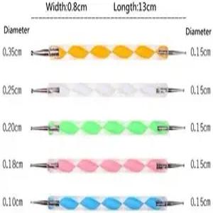 패턴 점토 조각 네일 아트 엠보싱을 위한 COMIART 볼 스타일러스 도팅 도구 세트