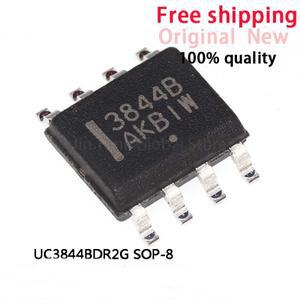 10-20Pcs 100%  SMD UC3844 UC3844BDR2G 3844B SOP-8 전원 관리 IC 칩