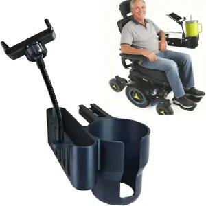 퍼모빌 파워 휠체어용 컵 홀더 유니 트랙 암레스트가 있는 3-in-1 M300 M3 M1 F3 F5 K300 Ps 장착