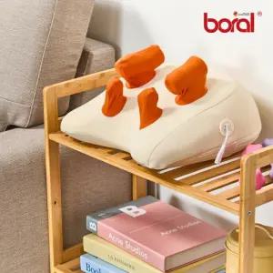 보랄 6D 헤드 무선 목 어깨 베개 마사지기 BR-NC200 온열 안마기