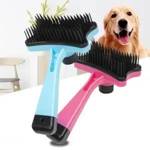 애완동물 제모 브러쉬 고양이 강아지 털 청소기 원클릭 마사지 빗