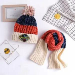 털모자 방한 목도리 아동 니트 DH1251 세트 쥬니어용