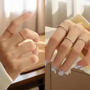 [디작소]여성 심플 레이어드 티타늄 실반지 링 반지 (41279761)