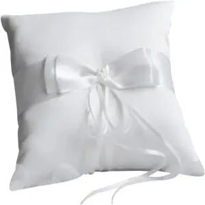 신부 샤워를 위한 CCHuDE 가짜 진주 새틴 반지 운반자 베개 결혼 쿠션 디스플레이 약혼 보관식 홀더