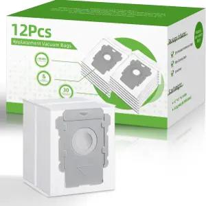 Rowhalf 12팩 진공 백 효과적인 먼지 여과 iRobot Roomba i s j 시리즈와 호환 i3+ i5+ i6+ J6+ i7