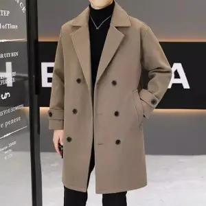 슬램덩크 남성 모직 캐주얼 가을 재킷 정장 칼라 코트 HO3