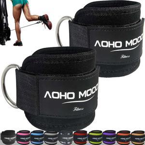 [미국배송] 케이블 기계 여성용 편안한 조절 가능한 발목 스트랩 헬스장 운동용 다리 글루트 커프 커프스 킥백용 발 원 사이즈