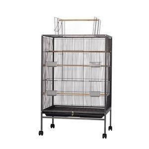 이동식 대형 앵무새장 앵무새 새집 날림장 검은색 조류 철제