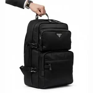 PRADA 26SS 리나일론 및 사피아노 가죽 백팩 (2VZ101 2DMG F0002) 215760