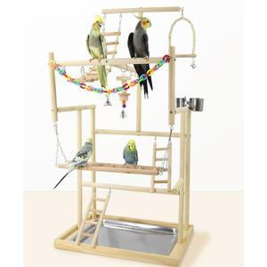 앵무새 대형 놀이터 횟대 스탠드 사다리 그네 나무