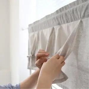 [마이모노샵][마이모노샵] 책장 책꽂이 선반 창문 장식 데코 리본 이중 바란스커튼 (17394478)