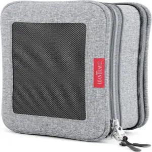 프리미엄 압축 파우치 여행용 캐리어 정리백 더블 지퍼 견고한 압축백 수하물 오거나이저 그레이