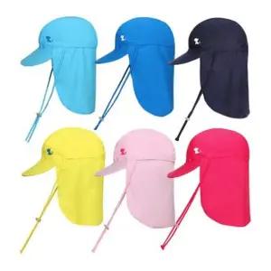 유아 여름 플랩캡 아동 넥가드 자외선차단