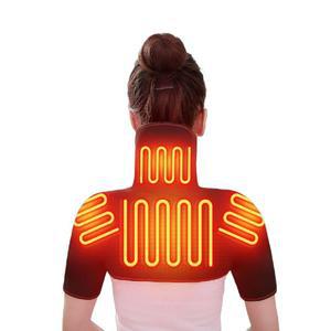 목찜질기 전동 보호대 전신 근육통 온열기 전자레인지 충전 발열 USB 머 어깨