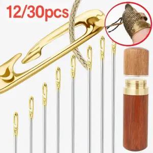 유미닉 원터치 거는바늘 어르신바늘 걸이형바늘 골무제공 12개