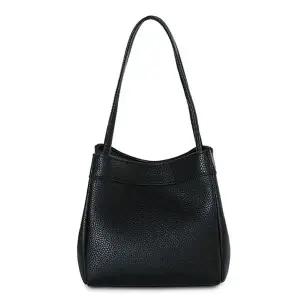 가죽 여성 토트백 정장 선물 미니 가방 소 블랙