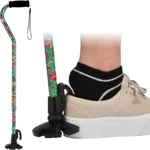 NOVA 신발 뿔 지팡이 팁 안정성과 편안함을 위한 액세서리 부착물이 있는 지팡이에 미끄러짐