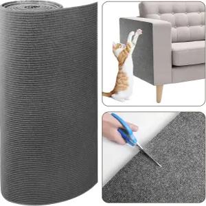 고양이 스크래치 가구 보호기 23.6 x15.8 매트 트리밍 가능한 자가 접착 발톱 패드 나무용 DIY 카펫 교체