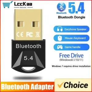 Pc USB Bluetooth 5.4 5.3 5.1 스피커 마우스 키보드 음악 오디오 송신기 용 동글 수신기 무선 어댑터