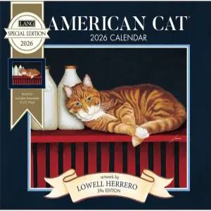 랭 아메리칸 캣 스페셜 에디션 2026 월 캘린더 12.5 X 14 스테이플 바인딩이 있는 12개월