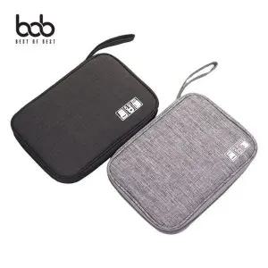 여행용 파우치 멀티 수납 케이블 휴대폰 보조 배터리 페브릭 방수