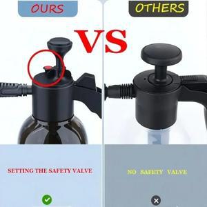 호환 2L 핸드 펌프 폼 스프레이 어 압력 해제 밸브 스노우 건 노즐 세차 병 창 청소 도구