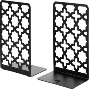 CNK 북엔드 장식용 책꽂이 선반 엔드 헤비 듀티 홀더 스톱퍼 금속 스토퍼 귀여운 보호 책장 쿡북 오피스 홈