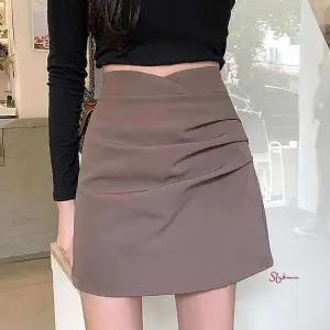 여자 숏 미니 코디 스커트 룩 셔링 가을 모임 데이트 룩모임 스커트숏rst261