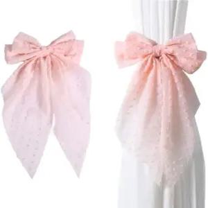 보우 커튼 타이백 2개의 아름다운 장식 스트랩 레이스 로프 YueLvoe 가정용 침실 사무실 다이닝 룸 웨딩