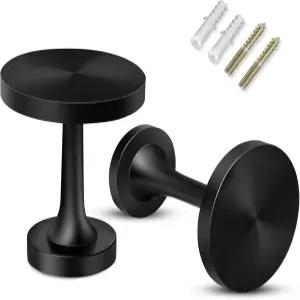 커튼 홀드백 타이백 홀더 벽걸이 리온 풀백 커튼용 드레이퍼 후크 2팩 블랙