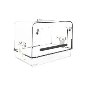 앵무새 목욕통 투명 노즐 놀이터 모이통 새용품 아크릴