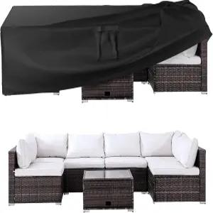 루이모이 파티오 가구 커버 야외 방수 범용 외부 테이블 및 의자 헤비 듀티 600D(108인치 L x 82인치 W