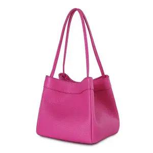 [셀러에이드]가죽 여성 토트백 정장 선물 미니 가방 소 핑크