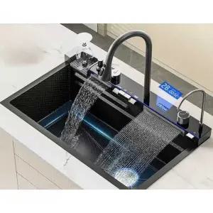 주방 폭포 세면대 싱크볼 다기능 스테인리스 개수대 싱크대 설거지통