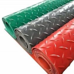 PVC 방진 고무 빨강 길이 미끄럼방지 매트 바닥 산업용 미터 1m 폭 깔판
