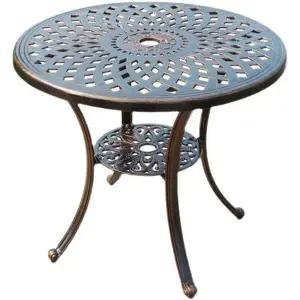 야외 엔틱 주조 테이블 라운드 테라스 데코 철제