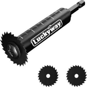 PVC 및 플라스틱 파이프용 교체된 블레이드 2개와 버 제거 도구를 포함한 럭키웨이 인사이드 파이프 커터