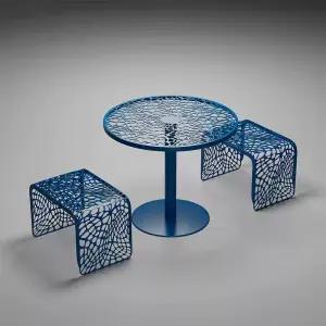 철제 야외테이블 디자인 정원 테라스 원형테이블