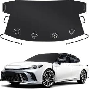 얼음과 눈을 위한 플럭셀 윈드실드 커버 600D 업그레이드된 헤비 듀티 옥스포드 원단 대부분의 세단 SUV