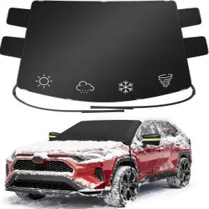 Wigoo 2026 얼음과 눈을 위한 자동차 앞유리 커버 업그레이드 겨울 눈과 서리를 눈 - 날씨를 600D 헤비