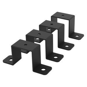 고정브라켓 4PCS 브래킷 정원 용품 파이프 난간 탄소강 부식 방지 울타리 포스트 커넥터