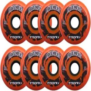 트론엑스 야외 포장 아스팔트 힐로 4-76MM/4-80MM 85A 인라인 롤러 하키 휠 8팩